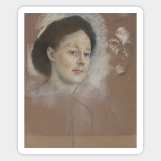 The Artist's Cousin, Probably Mrs. William Bell by Edgar Degas Magnet by Classic Art Stall